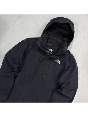 The North Face Men’s Jacket Dryvent Hooded Black Waterproof Shell Size S Outdoor